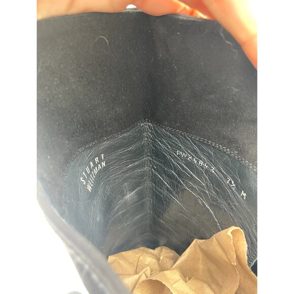 Stuart Weitzman 5050 Suede Embellished Studded Over The Knee Tall Boots size 7.5 - Picture 11 of 13